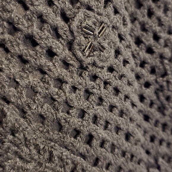 Bandolino Crochet Knit Ruffle Hem Maxi Skirt - L - Picture 7 of 10